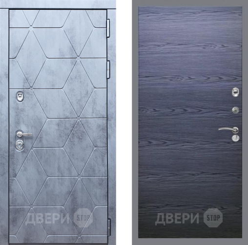 Дверь Рекс (REX) 28 GL Дуб тангенальный черный в Химках