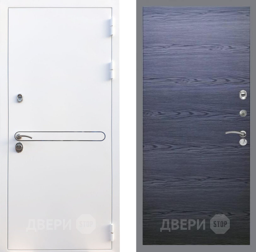 Входная металлическая Дверь Рекс (REX) 27 GL Дуб тангенальный черный в Химках