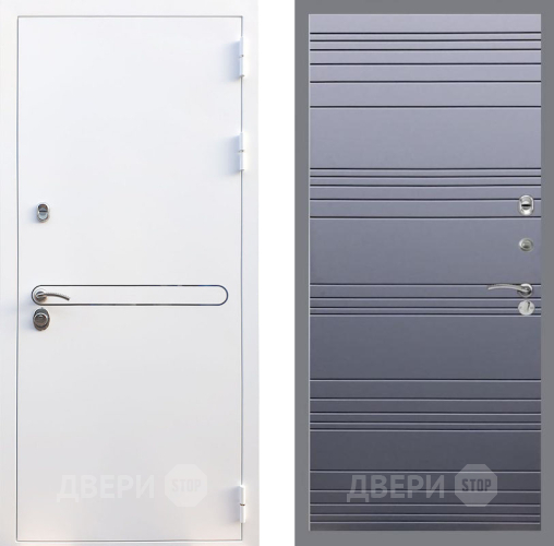 Дверь Рекс (REX) 27 Line Силк титан в Химках