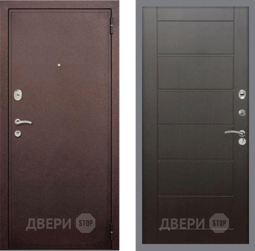 Дверь Рекс (REX) 2 Медный Антик Сити Венге в Химках