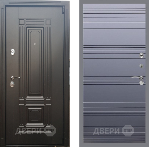 Дверь Рекс (REX) 9 Line Силк титан в Химках