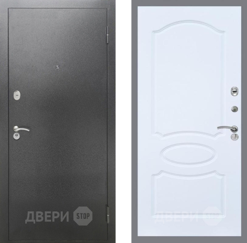 Дверь Рекс (REX) 2А Серебро Антик FL-128 Силк Сноу в Химках