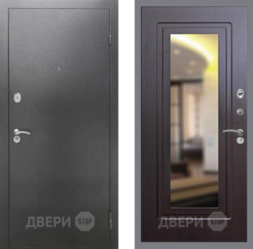Дверь Рекс (REX) 2А Серебро Антик FLZ-120 Венге в Химках