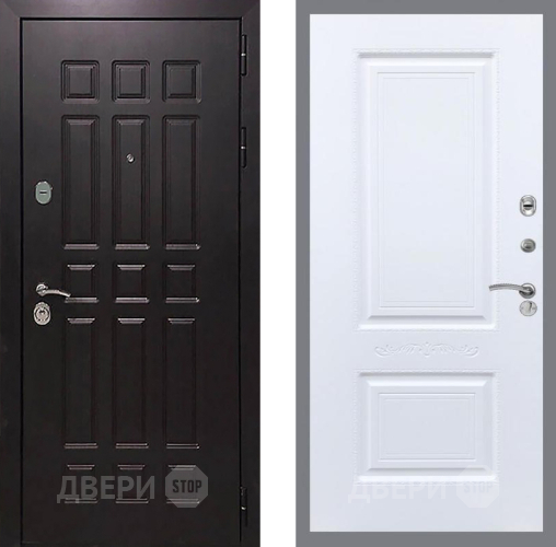 Входная металлическая Дверь Рекс (REX) 8 Смальта Силк Сноу в Химках