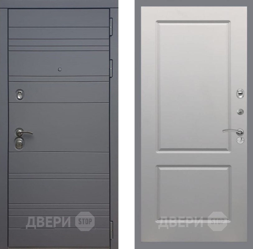Дверь Рекс (REX) 14 силк титан FL-117 Грей софт в Химках