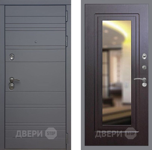 Дверь Рекс (REX) 14 силк титан FLZ-120 Венге в Химках