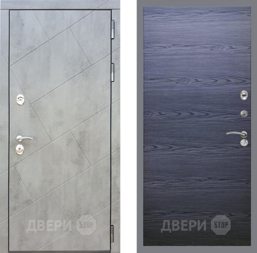 Дверь Рекс (REX) 22 GL Дуб тангенальный черный в Химках