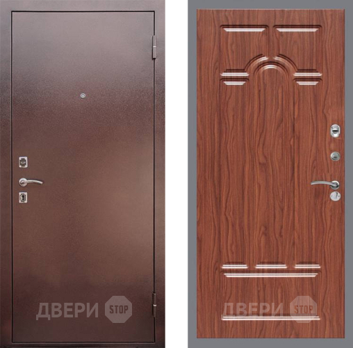 Дверь Рекс (REX) 1 FL-58 орех тисненый в Химках