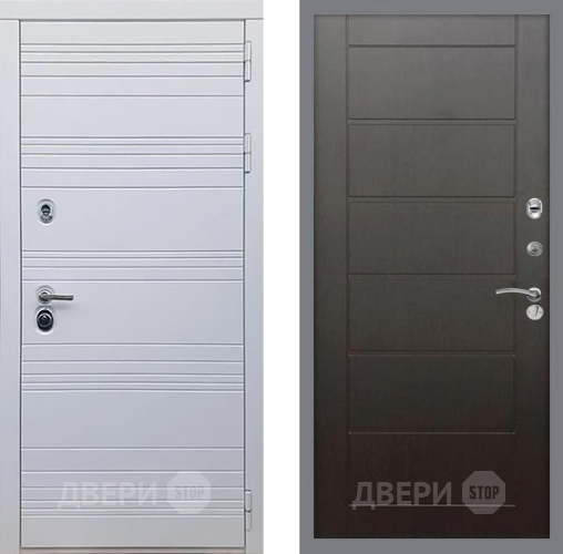 Входная металлическая Дверь Рекс (REX) 14 Силк Сноу Сити Венге в Химках
