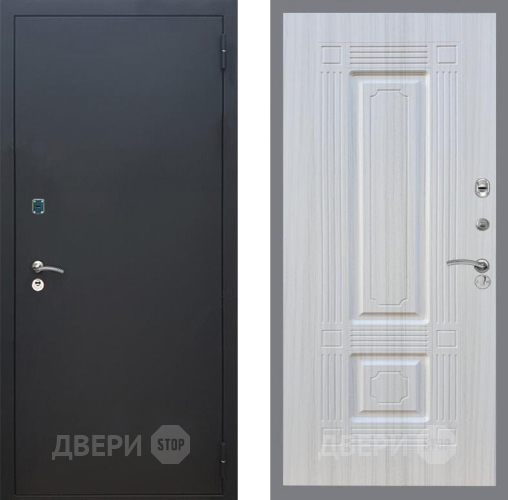 Дверь Рекс (REX) 1A Черный Муар FL-2 Сандал белый в Химках
