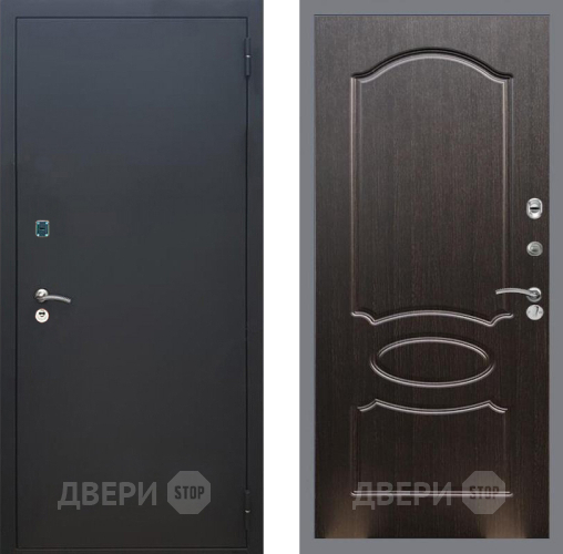 Дверь Рекс (REX) 1A Черный Муар FL-128 Венге светлый в Химках