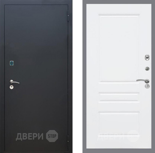 Дверь Рекс (REX) 1A Черный Муар FL-243 Силк Сноу в Химках