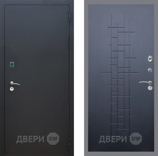 Дверь Рекс (REX) 1A Черный Муар FL-289 Ясень черный в Химках