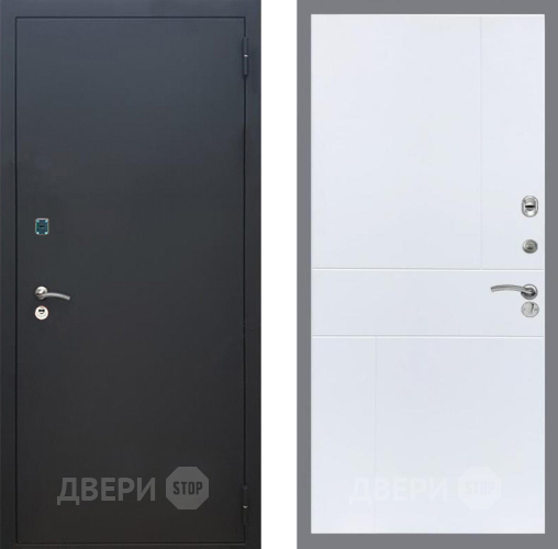 Дверь Рекс (REX) 1A Черный Муар FL-290 Силк Сноу в Химках