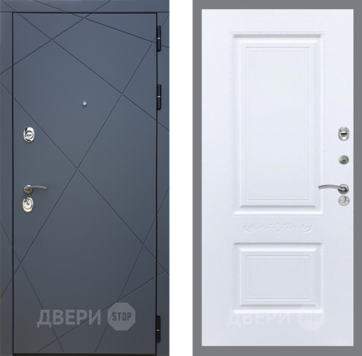 Входная металлическая Дверь Рекс (REX) 13 Силк Титан Смальта Силк Сноу в Химках