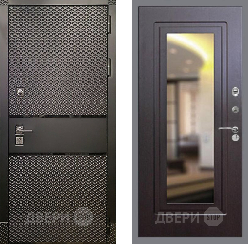 Дверь Рекс (REX) 15 Черный Кварц FLZ-120 Венге в Химках