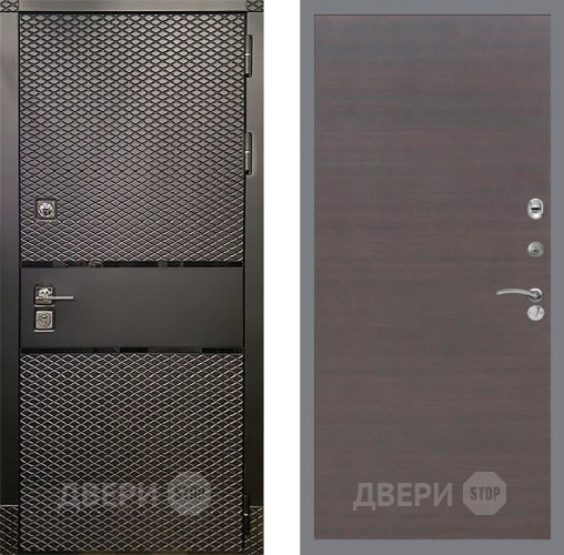 Дверь Рекс (REX) 15 Черный Кварц GL венге поперечный в Химках