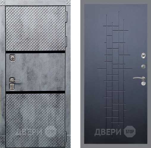 Входная металлическая Дверь Рекс (REX) 15 Бетон Темный FL-289 Ясень черный в Химках