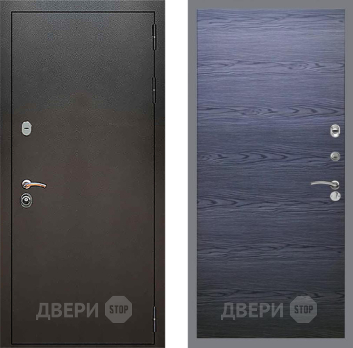 Дверь Рекс (REX) 5 Серебро Антик GL Дуб тангенальный черный в Химках