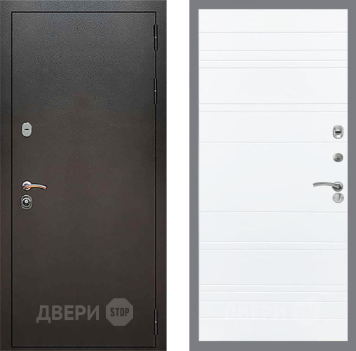 Дверь Рекс (REX) 5 Серебро Антик Line Силк Сноу в Химках