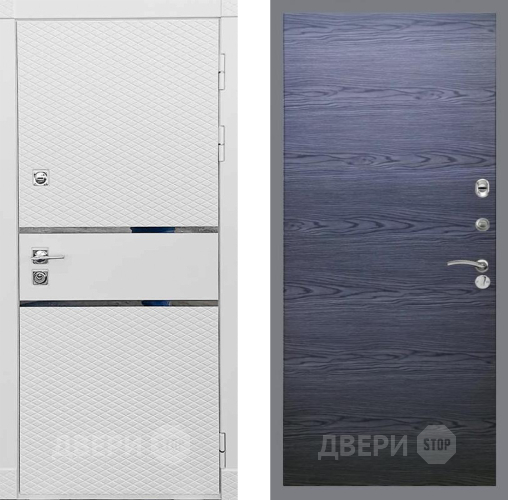 Дверь Рекс (REX) 15 Силк Сноу GL Дуб тангенальный черный в Химках