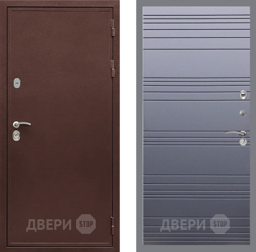 Дверь Рекс (REX) 5А Line Силк титан в Химках