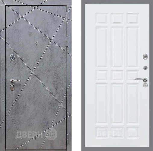 Дверь Рекс (REX) 13 Бетон Темный FL-33 Силк Сноу в Химках