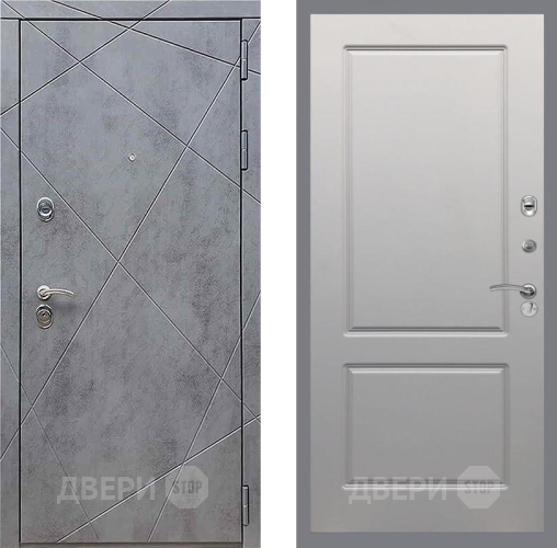 Дверь Рекс (REX) 13 Бетон Темный FL-117 Грей софт в Химках