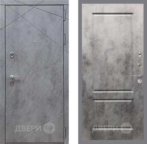 Входная металлическая Дверь Рекс (REX) 13 Бетон Темный FL-117 Бетон темный в Химках
