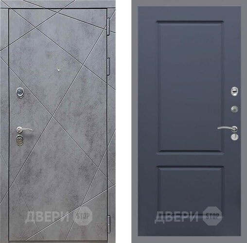 Дверь Рекс (REX) 13 Бетон Темный FL-117 Силк титан в Химках