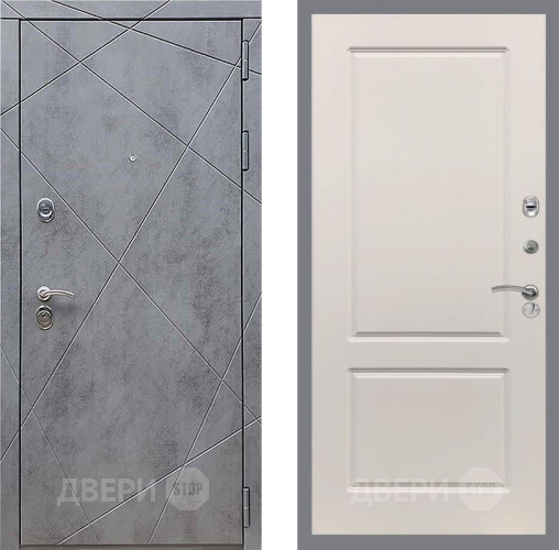 Дверь Рекс (REX) 13 Бетон Темный FL-117 Шампань в Химках