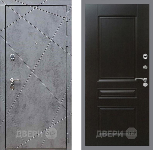 Дверь Рекс (REX) 13 Бетон Темный FL-243 Венге в Химках