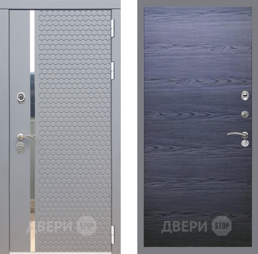 Дверь Рекс (REX) 24 GL Дуб тангенальный черный в Химках