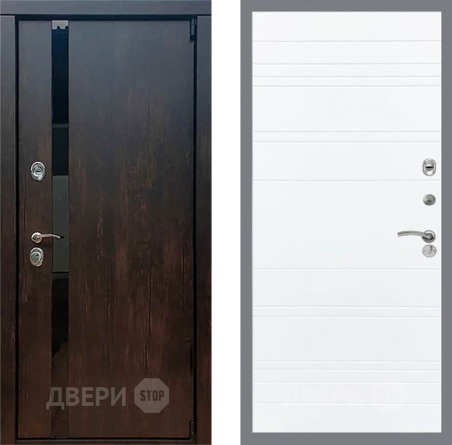 Дверь Рекс (REX) 26 Line Силк Сноу в Химках