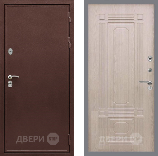 Дверь Рекс (REX) 5 металл 3 мм FL-2 Беленый дуб в Химках