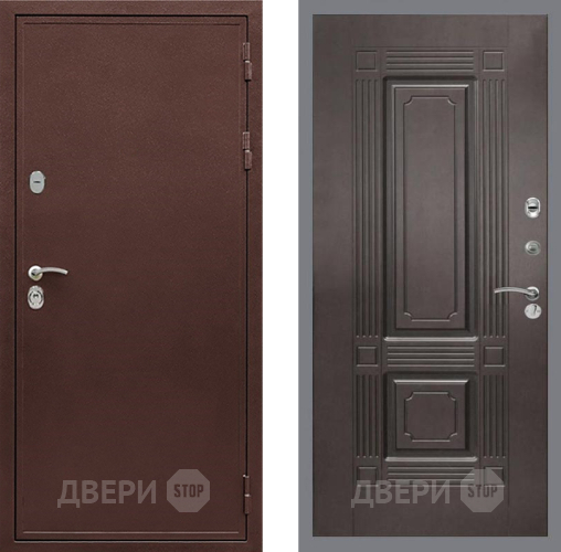 Дверь Рекс (REX) 5 металл 3 мм FL-2 Венге в Химках