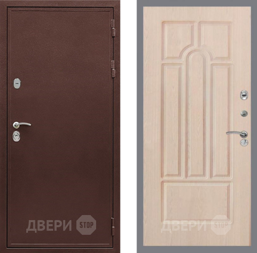 Входная металлическая Дверь Рекс (REX) 5 металл 3 мм FL-58 Беленый дуб в Химках