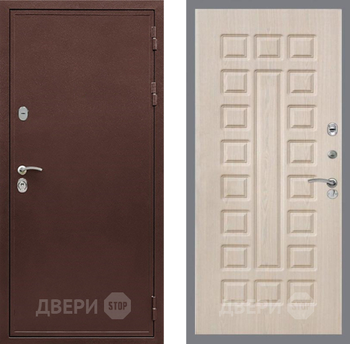 Входная металлическая Дверь Рекс (REX) 5 металл 3 мм FL-183 Беленый дуб в Химках