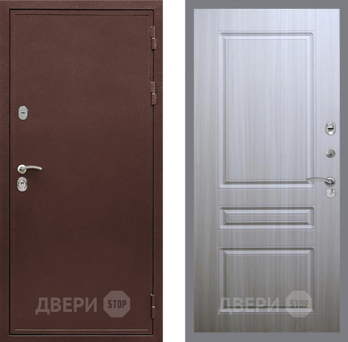 Входная металлическая Дверь Рекс (REX) 5 металл 3 мм FL-243 Сандал белый в Химках
