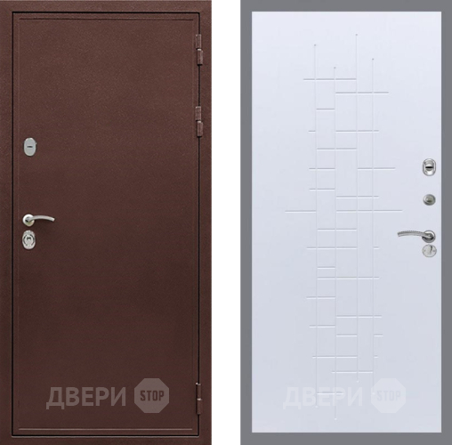 Входная металлическая Дверь Рекс (REX) 5 металл 3 мм FL-289 Белый ясень в Химках